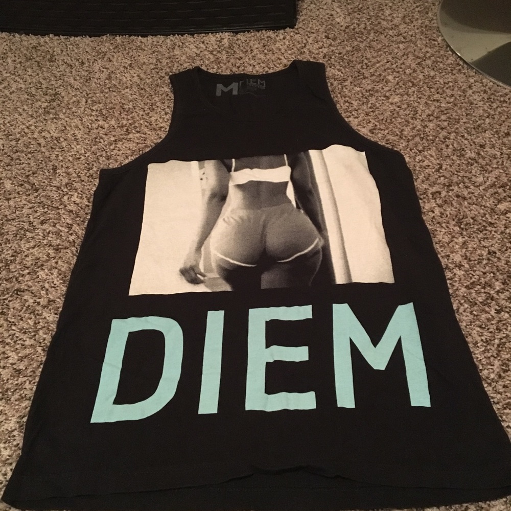 Black tank top